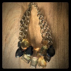 BCBG Gold and Gem Necklace